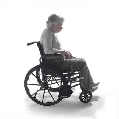 Graham Field Aluminum 24" Bariatric Transportation Wheelchair, Black (Open Box) - VMInnovations