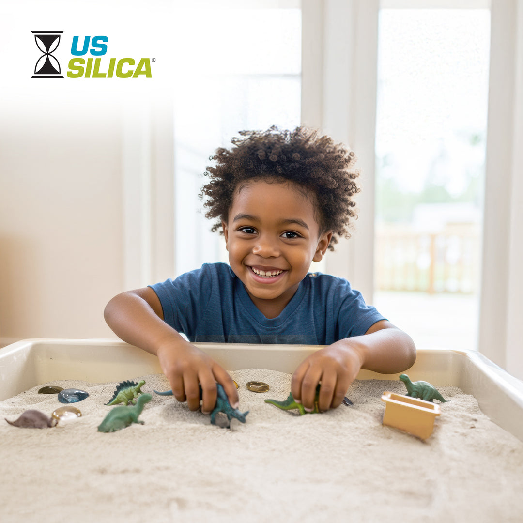 US Silica Snow White Comfortable Play Sand for Sand Tables, 50 lb Bag, 56 Pack