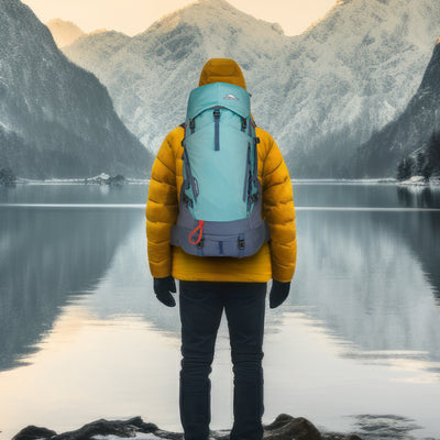 High Sierra Backpack w/Hydration Storage for Hiking, Arctic Blue(Open Box)