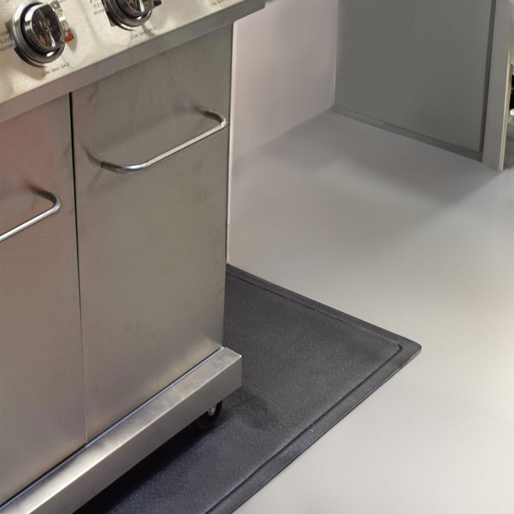 Diversitech Outdoor Gas Grill BBQ and Patio Fire Pit Mat 48"x30" Black(Open Box) - VMInnovations