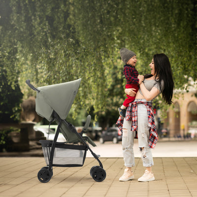 hauck Sport T13 Lightweight Compact Foldable Stroller, Dark Olive (Open Box)