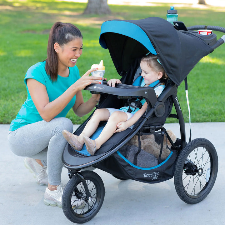 Baby Trend Expedition Race Tec Plus Lightweight Jogger Stroller, Ultra Marine - VMInnovations