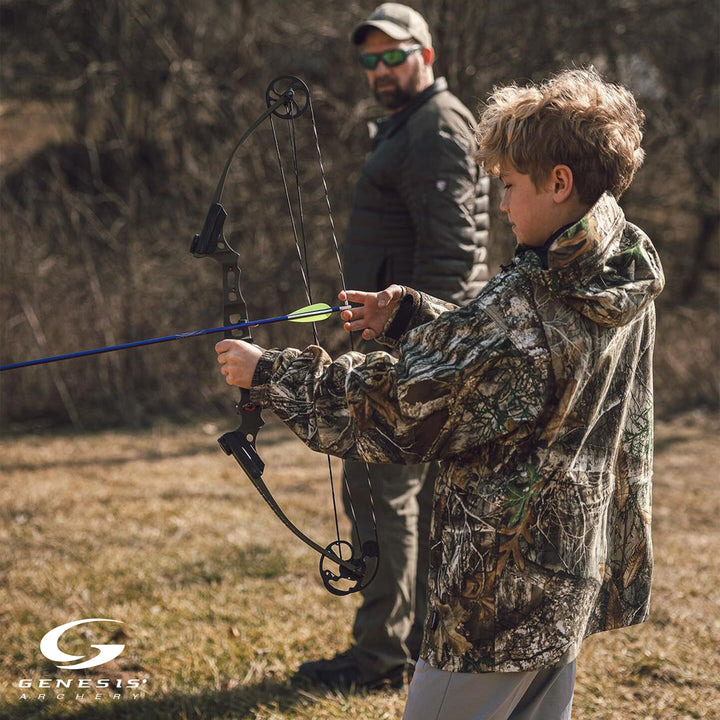 Genesis Archery Original Target Practice Bow Kit, Right Handed, Carbon(Open Box) - VMInnovations