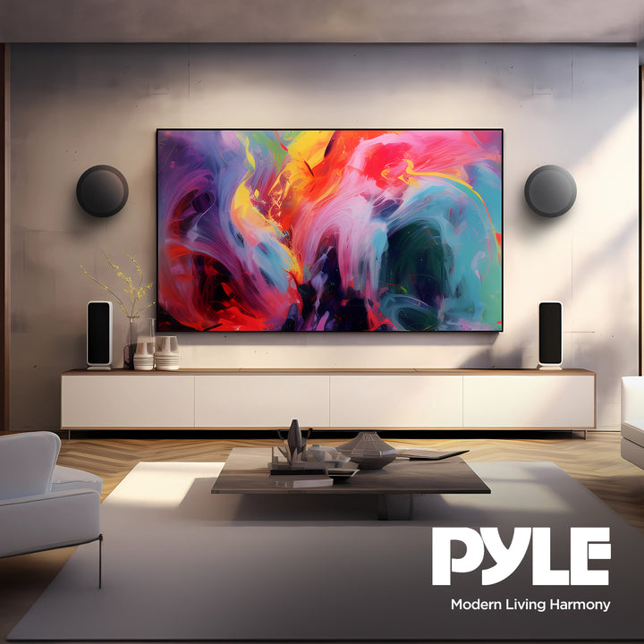 Pyle PDIC 200W 6.5" Flush In Wall/In Ceiling Speakers, Spring-Loaded Terminals - VMInnovations