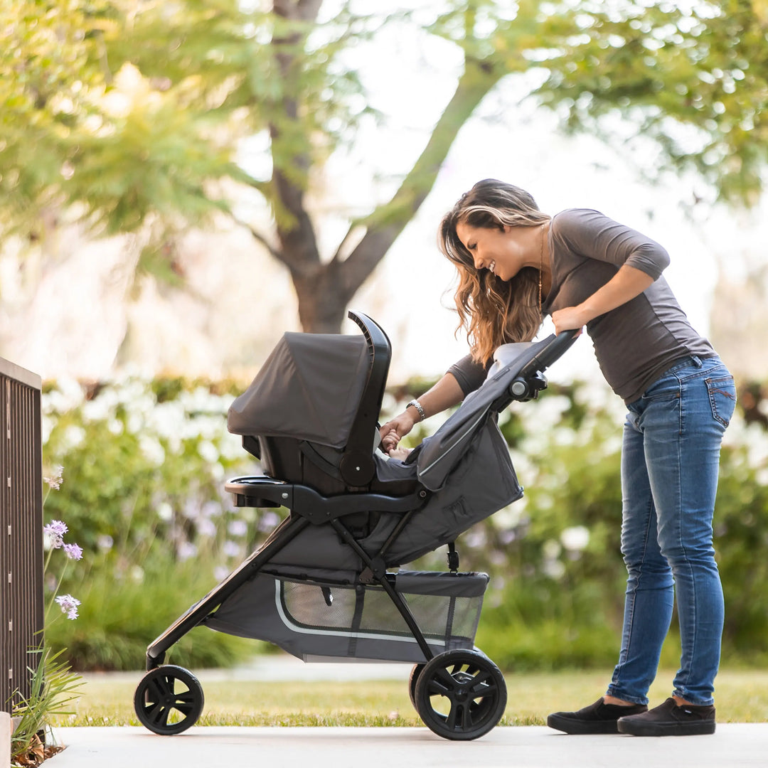 Baby Trend Stroller & EZ-Lift Infant Car Seat, EZ Ride Travel System, Dash Grey