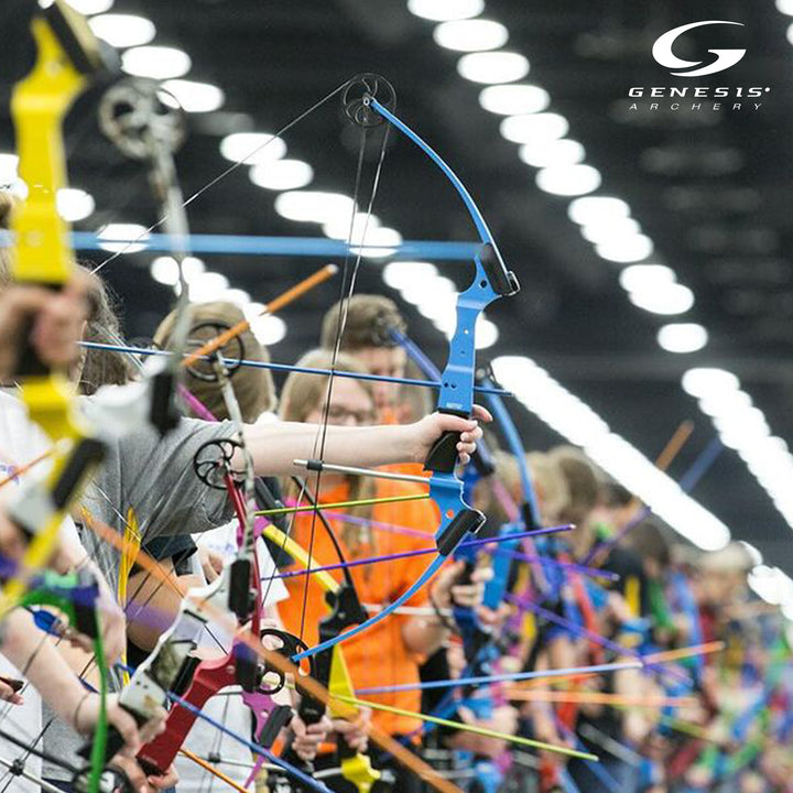 Genesis Original Compound Archery Kit w/ Arrows, Bow, Quiver, Right Handed Used) - VMInnovations