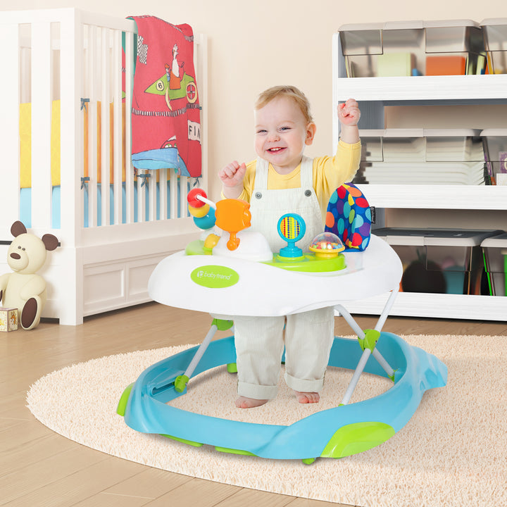 Baby Trend Orby Activity Walker with Removable Toy Tray, Lights & Sounds, Aqua