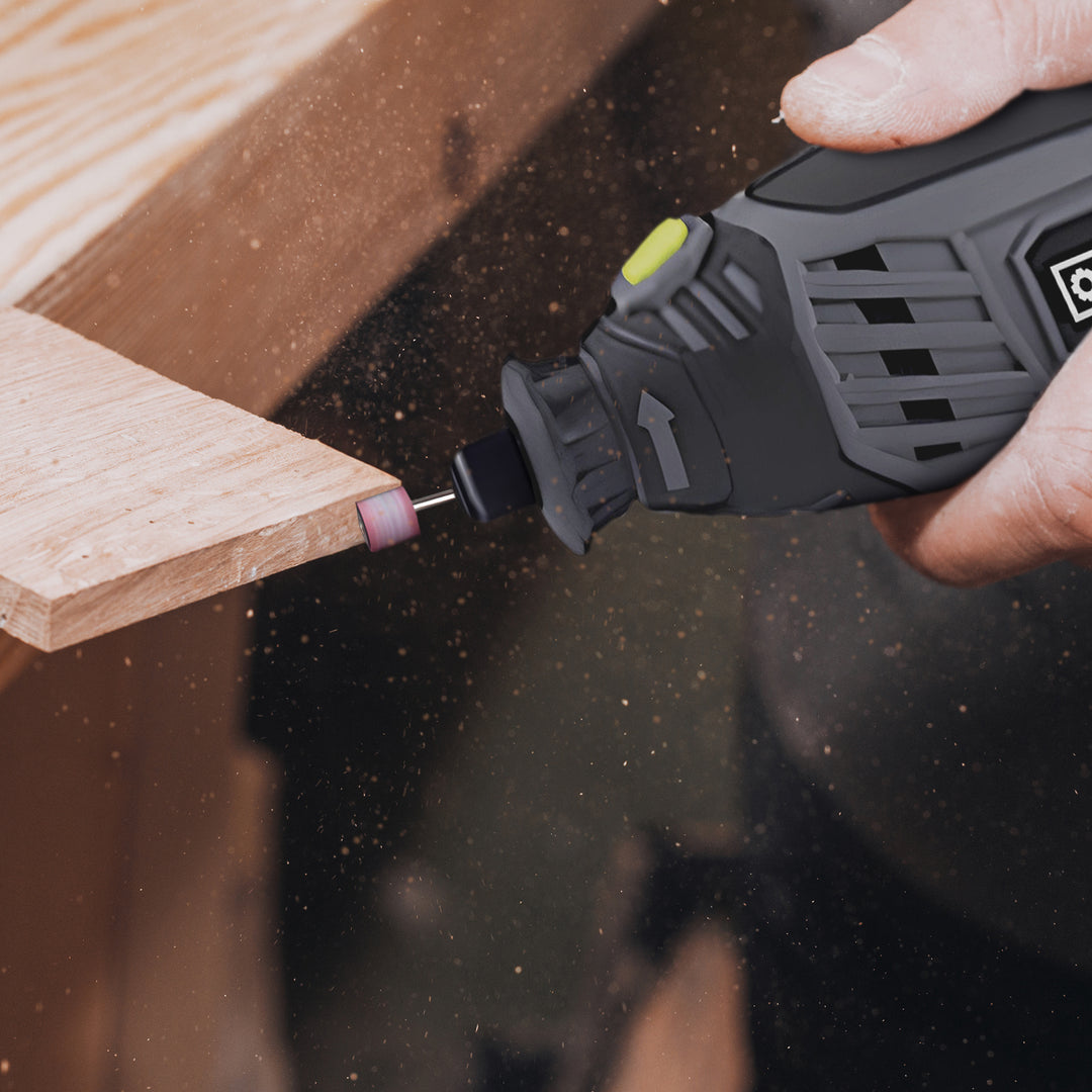 Master Mechanic 40pc Rotary Tool w/ Accessories & Spindle Lock Design (Open Box) - VMInnovations