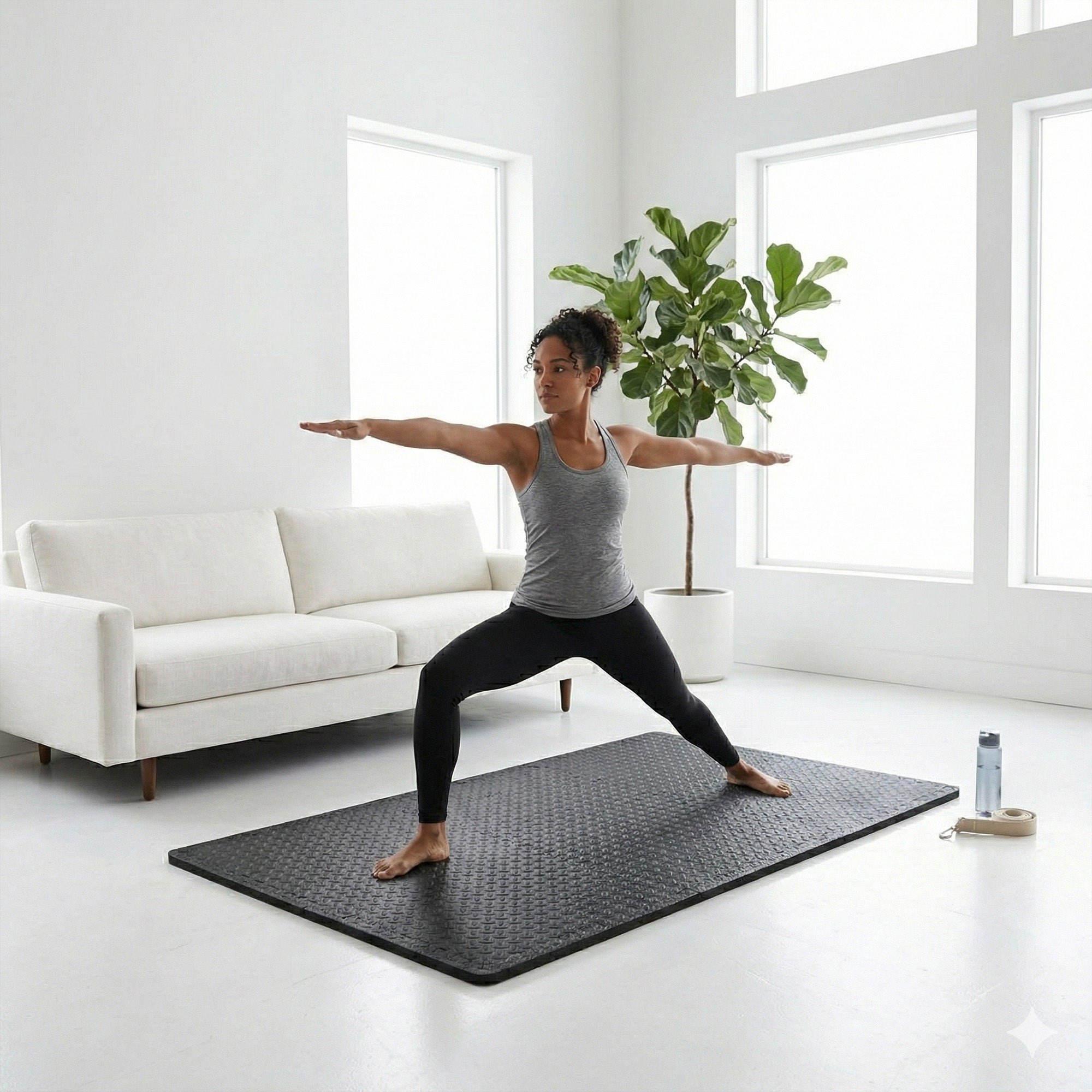 BalanceFrom Fitness Foam Interlocking Exercise Mat, 24 Square Feet (Open Box)