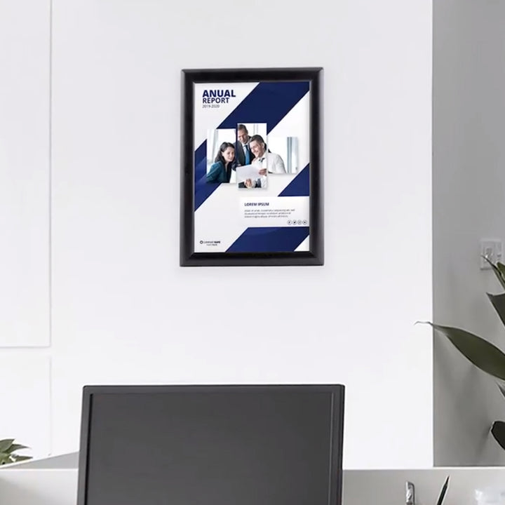 M&T Displays Opti Frame 8.5 x 11 In Wall Mount Front Load Frame, (5) (Open Box) - VMInnovations