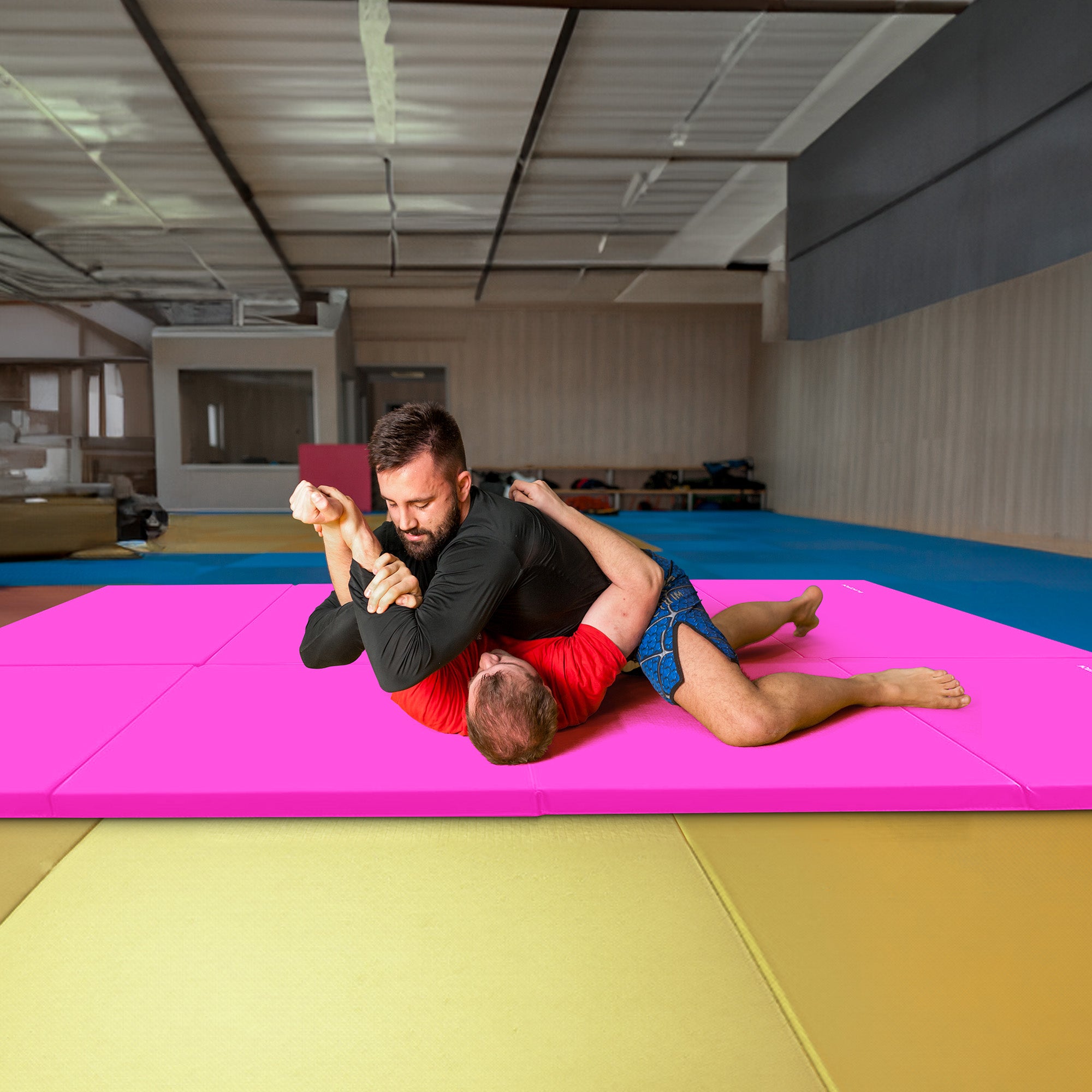 BalanceFrom 4' x 8' x 2" All Purpose Fitness Gymnastics Gym Mat, Pink (Used) - VMInnovations