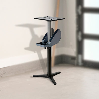 Master Mechanic Adjustable Grinder Pedestal with Tool Holder and Cast Iron Base - VMInnovations