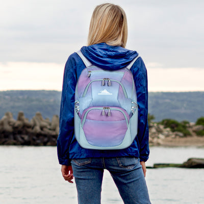 High Sierra Backpack, Fits most 17” Laptops, 30L Capacity, Purple Blue(Open Box) - VMInnovations