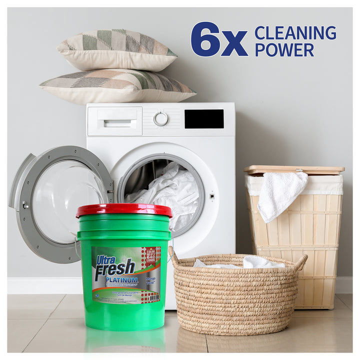 Ultra Fresh 3X Platinum Laundry Detergent, Up to 640 Loads, Mango Twist, 5 Gal