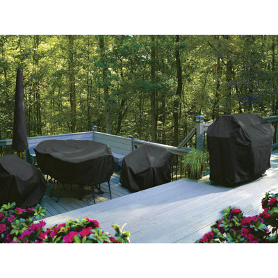 Two Dogs Designs Fire Pit Cover with UV Protection, 60 Inch, Black (Used)