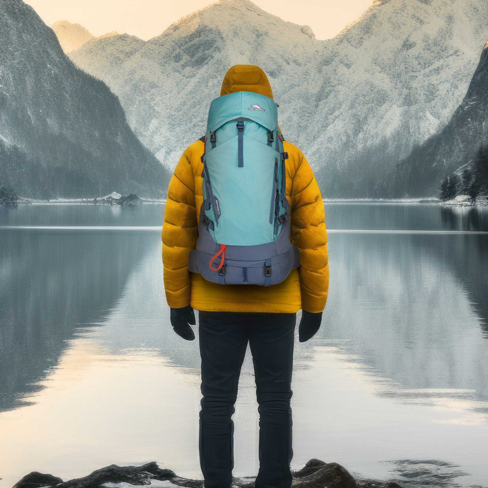 High Sierra 75L Pathway 2.0 Backpack w/Hydration Storage , Arctic Blue (Used) - VMInnovations