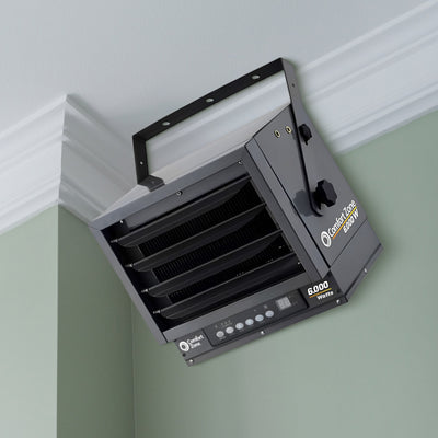 Comfort Zone Ceiling Mount Industrial Heater w/2 Settings & Thermostat(Open Box) - VMInnovations