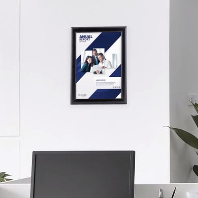 M&T Displays Opti Frame 8.5 x 11 In Wall Mount Front Load Frame, (5) (Open Box) - VMInnovations