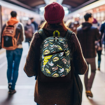 High Sierra BTS Outburst Backpack for School and Travel, Dino Dig and Mercury