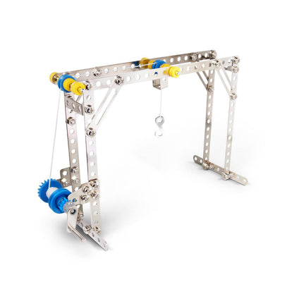 Eitech Steel Crane, Windmill, and Lift Construction Set for Kids STEM Learning