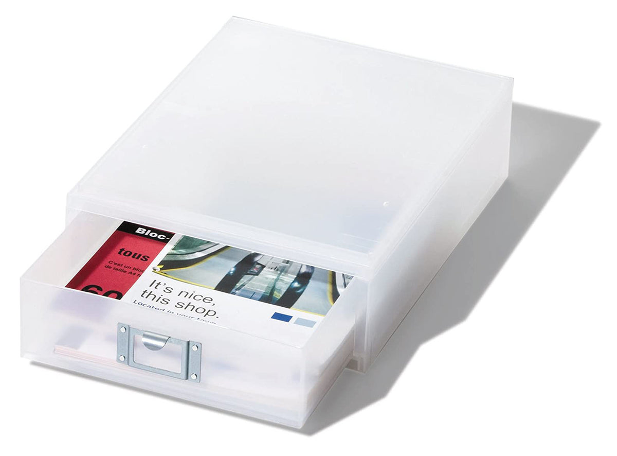 Like-It Universal Organizer Storage Tray Set for Home or Office, Clear (2 Pack)