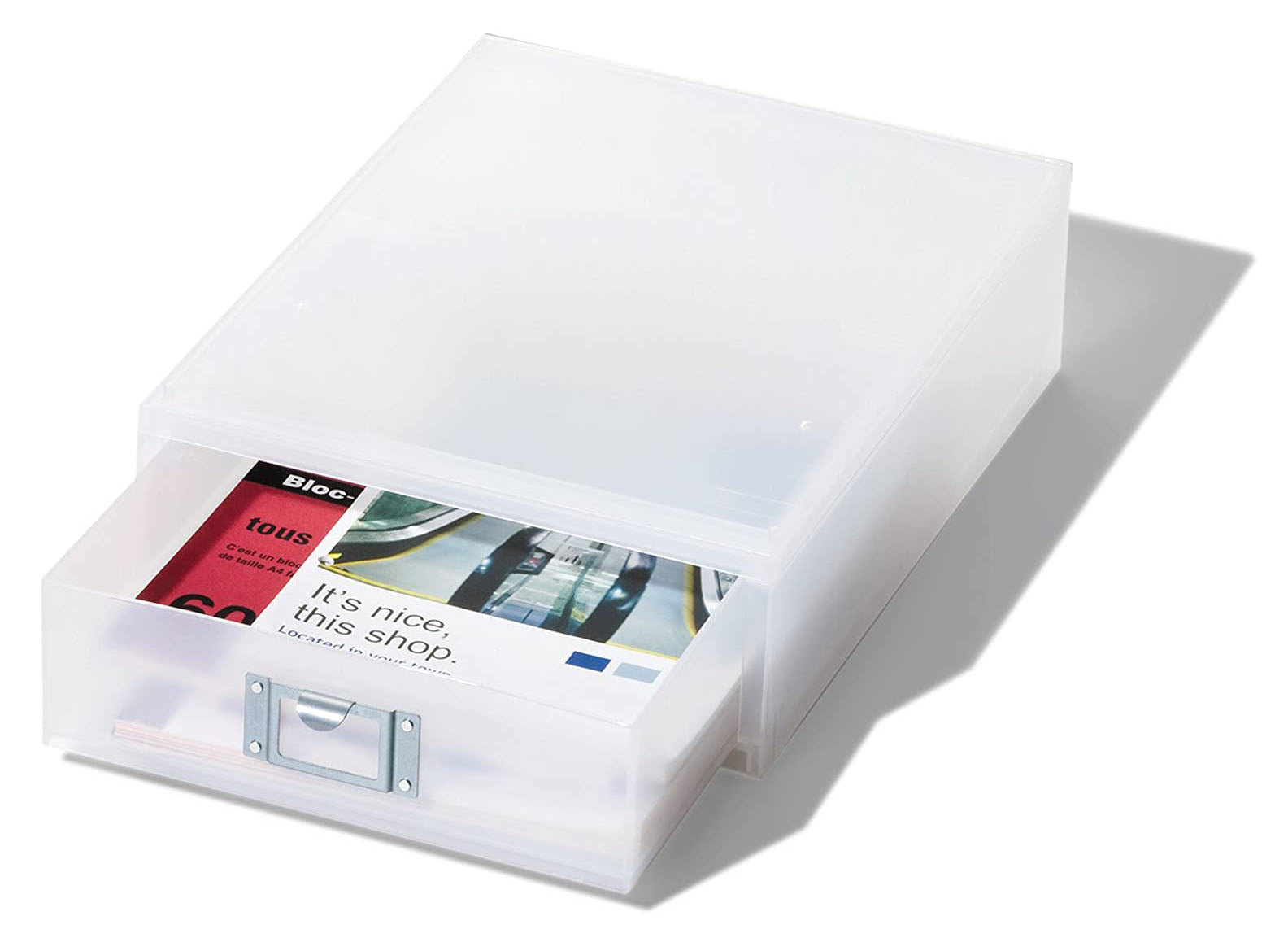Like-It Universal Organizer Storage Tray Set for Home or Office, Clear (2 Pack)