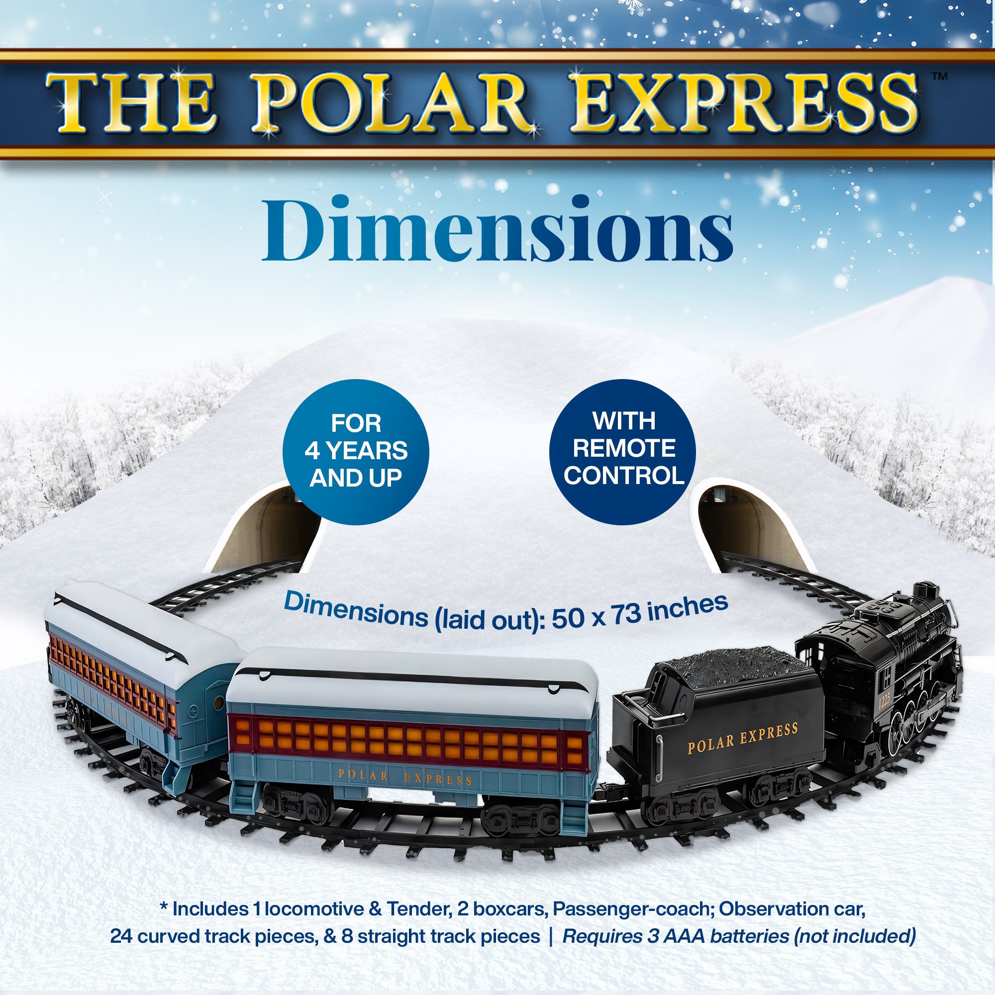 Lionel Trains The Polar Express Train Engine Ready to Play Set (For Parts) - VMInnovations