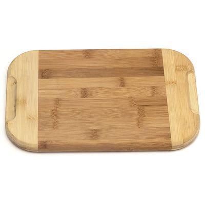 Lipper International Large Versatile Home 2 Toned Kitchen Carving Board, Bamboo