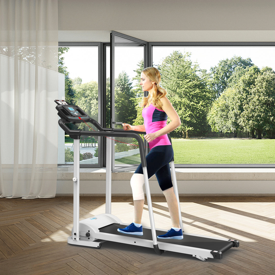 Ksports Rehab Treadmill 2.25 HP Motor, Bluetooth Kinomap, White (Open Box)