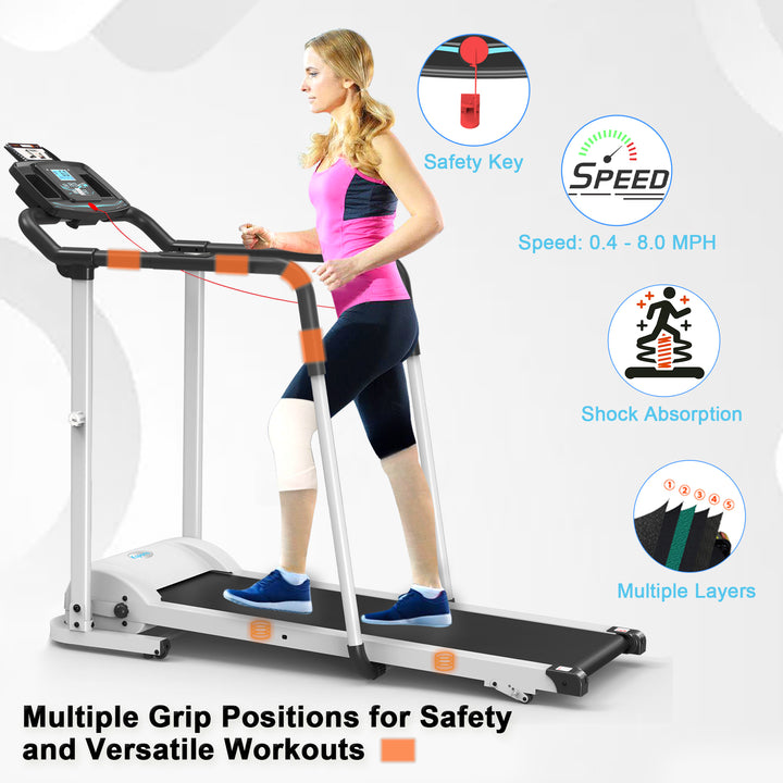 Ksports Rehab Treadmill 2.25 HP Motor, Bluetooth Kinomap, White (Open Box)