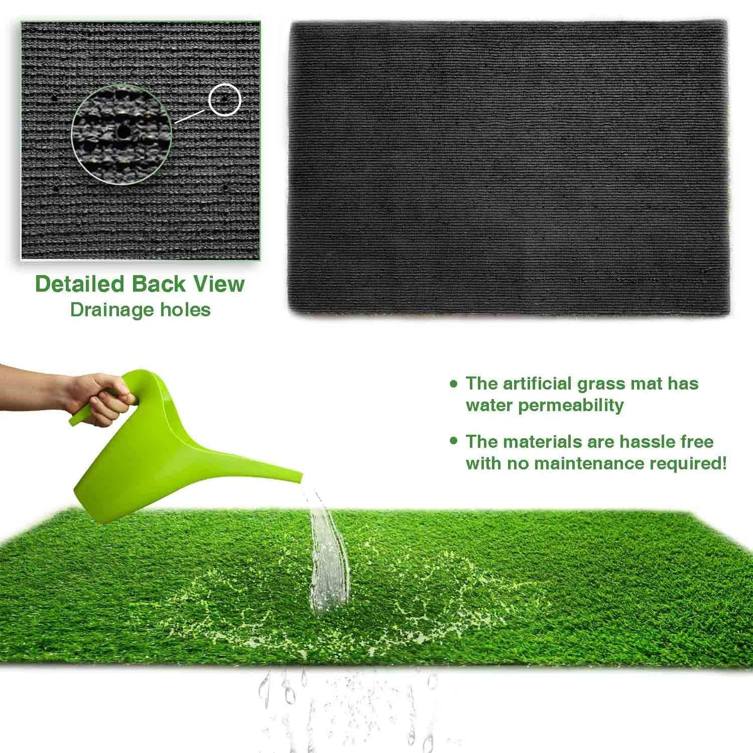 LITA 7 X 13 Feet Realistic UV Resistant Artificial Grass Turf Mat (Open Box)