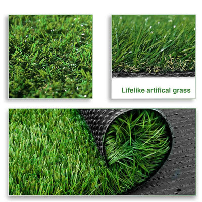 LITA 7 X 13 Feet Realistic UV Resistant Artificial Grass Turf Mat (Open Box)