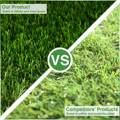LITA 7 X 13 Feet Realistic UV Resistant Artificial Grass Turf Mat (Open Box)