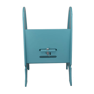 Little Partners 3-In-1 Growing Adjustable Height Wooden Step Stool, Turquoise