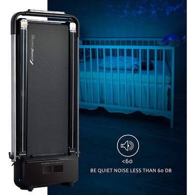 Living Essentials 2 in 1 Foldable Electric Treadmill Home Gym Exercise Equipment (Refurbished)