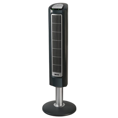 Lasko 38 Inch 3 Speed Electric Remote Controlled Wind Tower Fan, Black(Open Box)