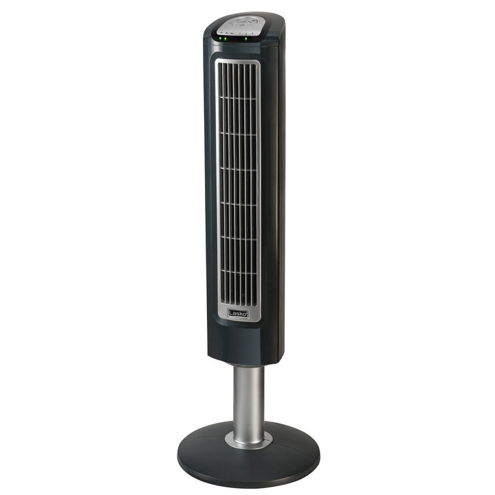 Lasko 38 Inch 3 Speed Electric Remote Controlled Wind Tower Fan, Black (Used)