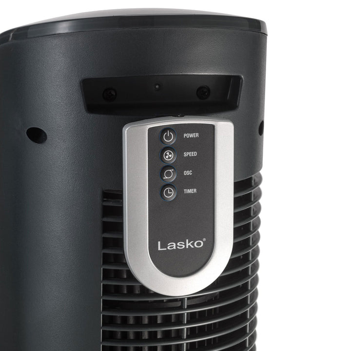 Lasko 38 Inch 3 Speed Electric Remote Controlled Wind Tower Fan, Black (Used)