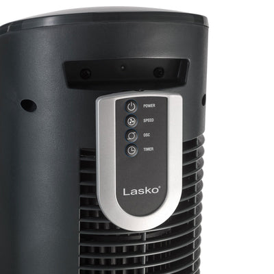 Lasko 38 Inch 3 Speed Electric Remote Controlled Wind Tower Fan, Black (Used) - VMInnovations