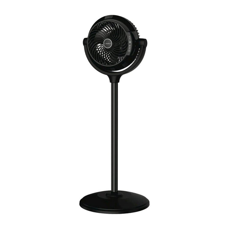 Lasko 34 Inch 3 Speed Adjustable Fixed Direction Power Pedestal Floor Fan, Black