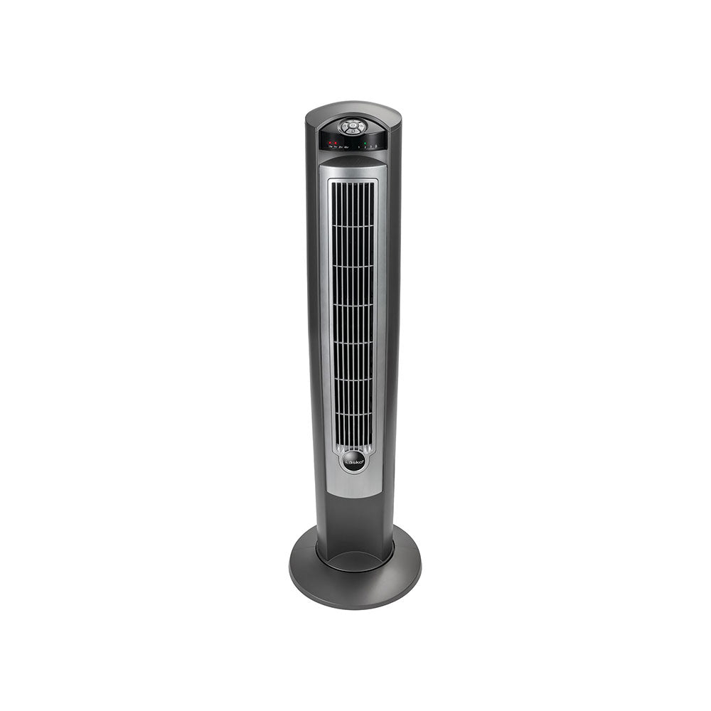 Lasko Wind Curve Nighttime Setting Tower Fan with Remote Control, Silver (Used)