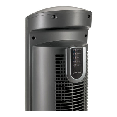 Lasko Wind Curve Nighttime Setting Tower Fan with Remote Control, Silver (Used)