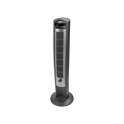 Lasko Wind Curve Nighttime Setting Tower Fan with Remote Control, Silver (Used)