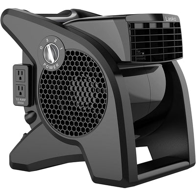 Lasko U15617 Pro Performance 3 Speed Pivoting Home Utility Floor Drying Fan