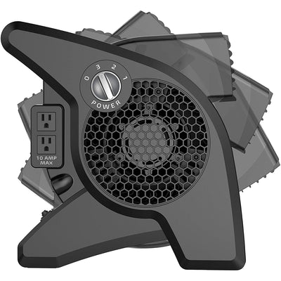 Lasko U15617 Pro Performance 3 Speed Pivoting Home Utility Floor Drying Fan - VMInnovations