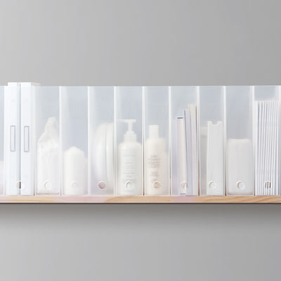 Like-It MX-19 Home and Office Desktop Storage File Box Organizer, White (2 Pack)
