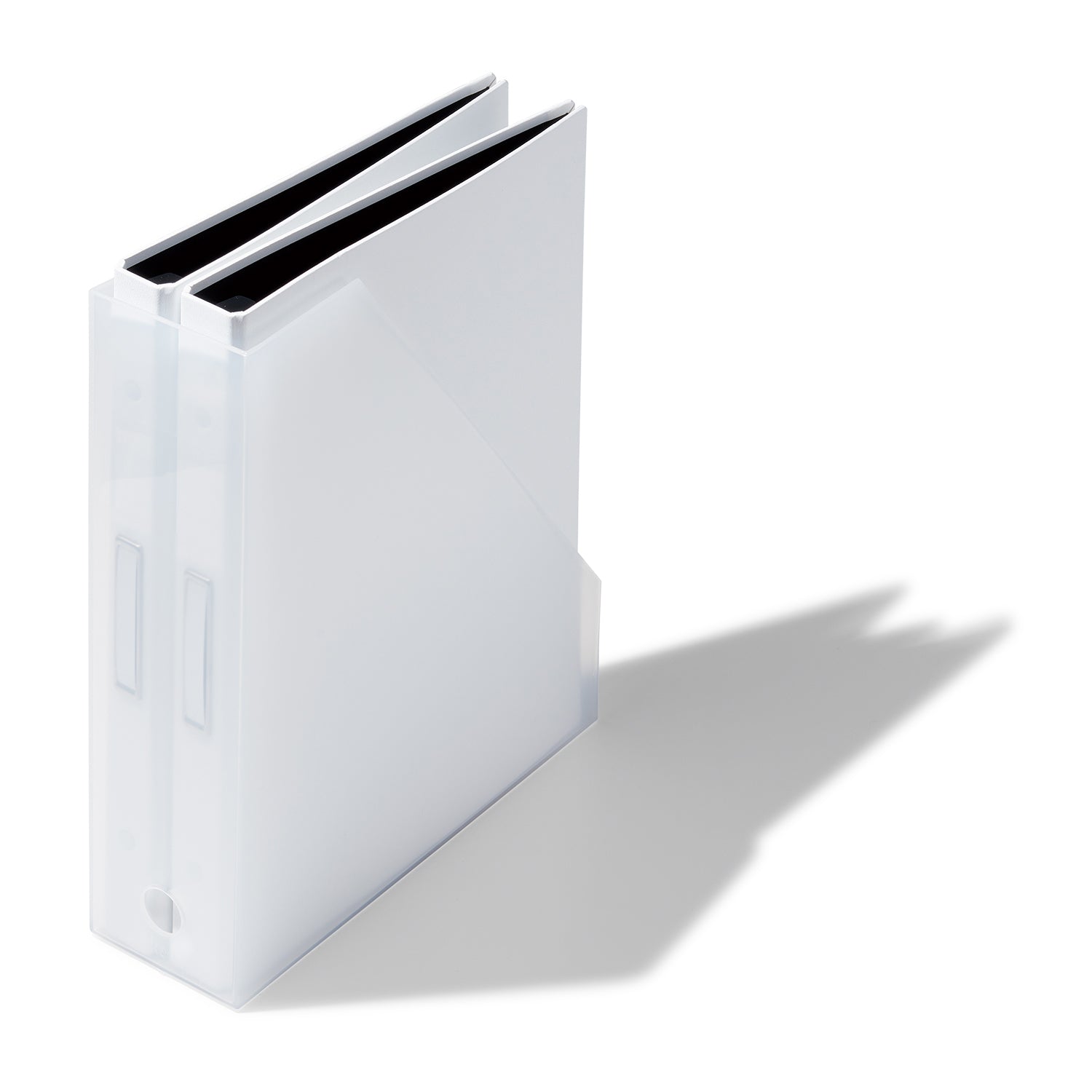 Like-It MX-19 Home and Office Desktop Storage File Box Organizer, White (2 Pack)