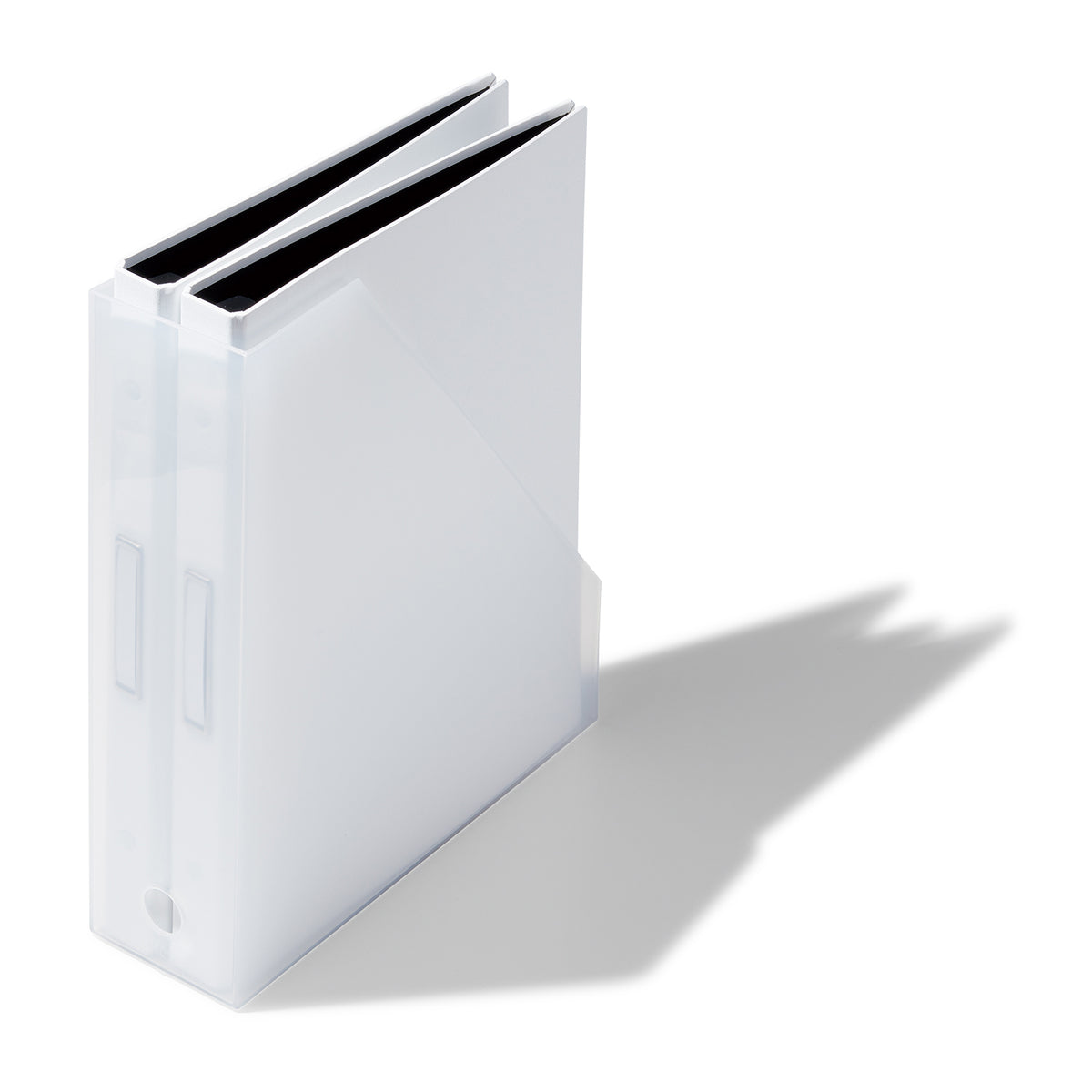 Like-It MX-19 Home and Office Desktop Storage File Box Organizer, White (2 Pack)