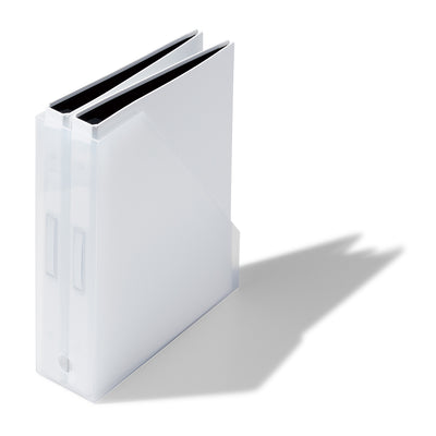 Like-It MX-19 Home and Office Desktop Storage File Box Organizer, White (2 Pack)