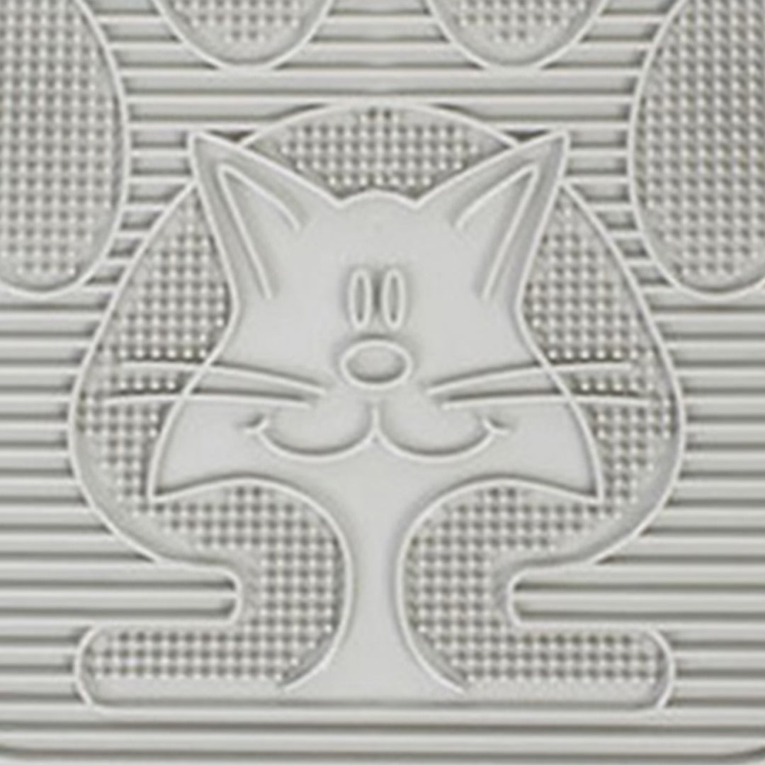 Omega Paw Enclosed No Scoop Self-Cleaning Litter Box & Paw Cleaning Mat for Cats